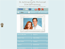 Tablet Screenshot of dsadermatology.com